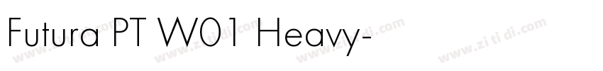 Futura PT W01 Heavy字体转换